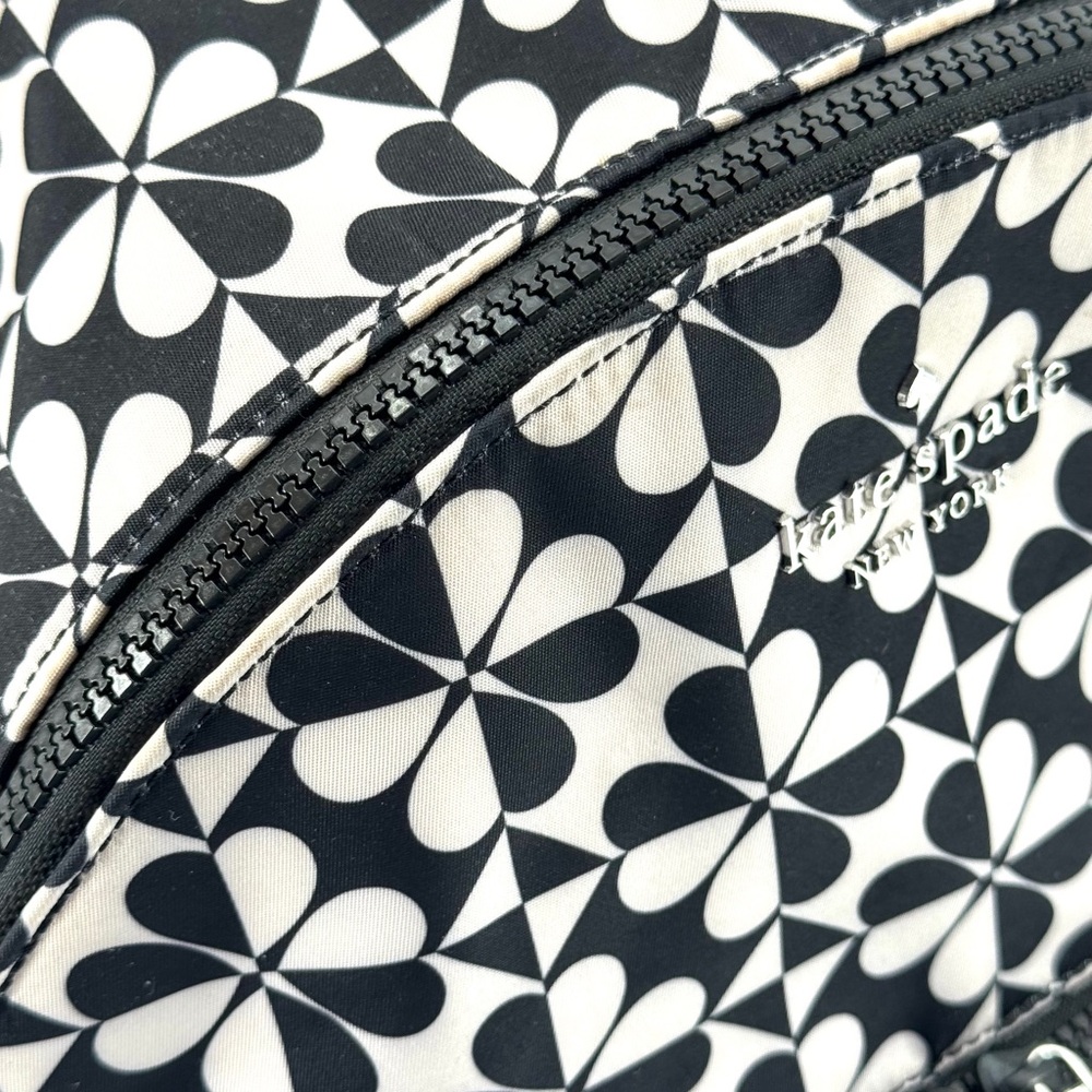 Kate Spade Karissa Clover/Spade Geo Nylon Large Backpack - Picture 11 of 14